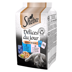 SHEBA® Délices du Jour Salmone e Tonno in salsa  image