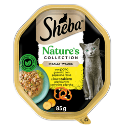 SHEBA® Nature’s Collection con Pollo Guarnito con Peperone Rosso image