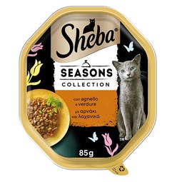 SHEBA® Seasons Collection in Salsa con Agnello e Verdure 85g image