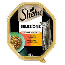 SHEBA® Selezione in Salsa con Succulento Manzo e Tacchino  image