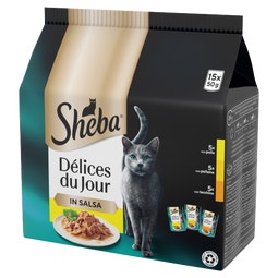 SHEBA® Délices du Jour Selezione Selezione Delicata in Salsa 15x50g image