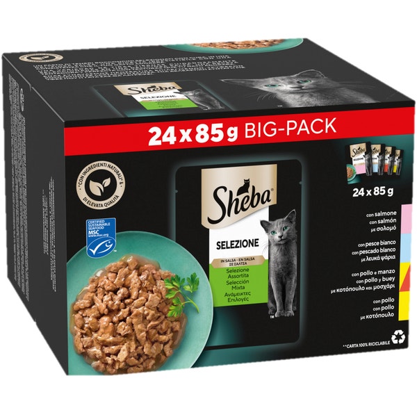 SHEBA® Selezione in Salsa Selezione Assortita 24x85g image 1