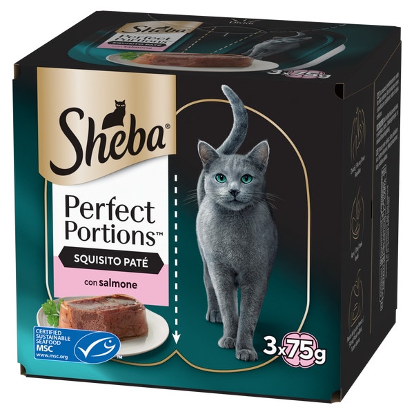 SHEBA® Perfect Portions Paté con Salmone 3x2x37,5  image 1